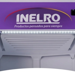 EXHIBIDORA VERTICAL 4 ESTANTES MOVILES 460 lts 2050 x 680 x 605 NG INELRO