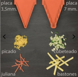 MANDOLINA CORTADOR V3 NARANJA BORNER
