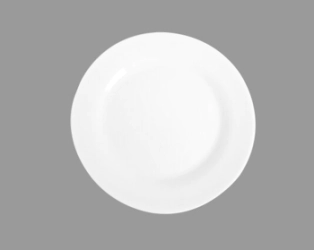 PLATO PLAYO 24 CM VIDRIO TEMPLADO MENU NADIR
