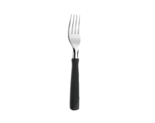 TENEDOR DE MESA NEW KOLOR MANGO PLASTICO NEGRO TRAMONTINA