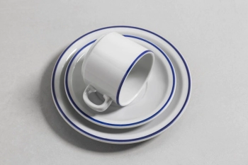 PLATO CAFE ALA ANGOSTA FILETE AZUL LINEA 452 TSUJI