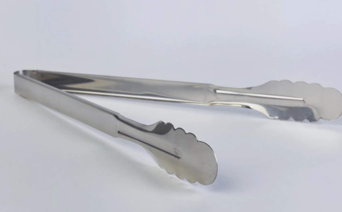 PINZA PARRILLERA 33,5 CM ENTERIZA AC. INOX.