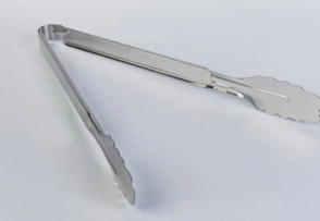 PINZA PARRILLERA 33,5 CM ENTERIZA AC. INOX.