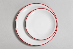PLATO CAFE ALA ANGOSTA FILE ROJO LINEA 455 TSUJI