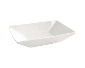 PLATO HONDO 22 X 15 CM RECTANGULAR PORCELANA OXFORD