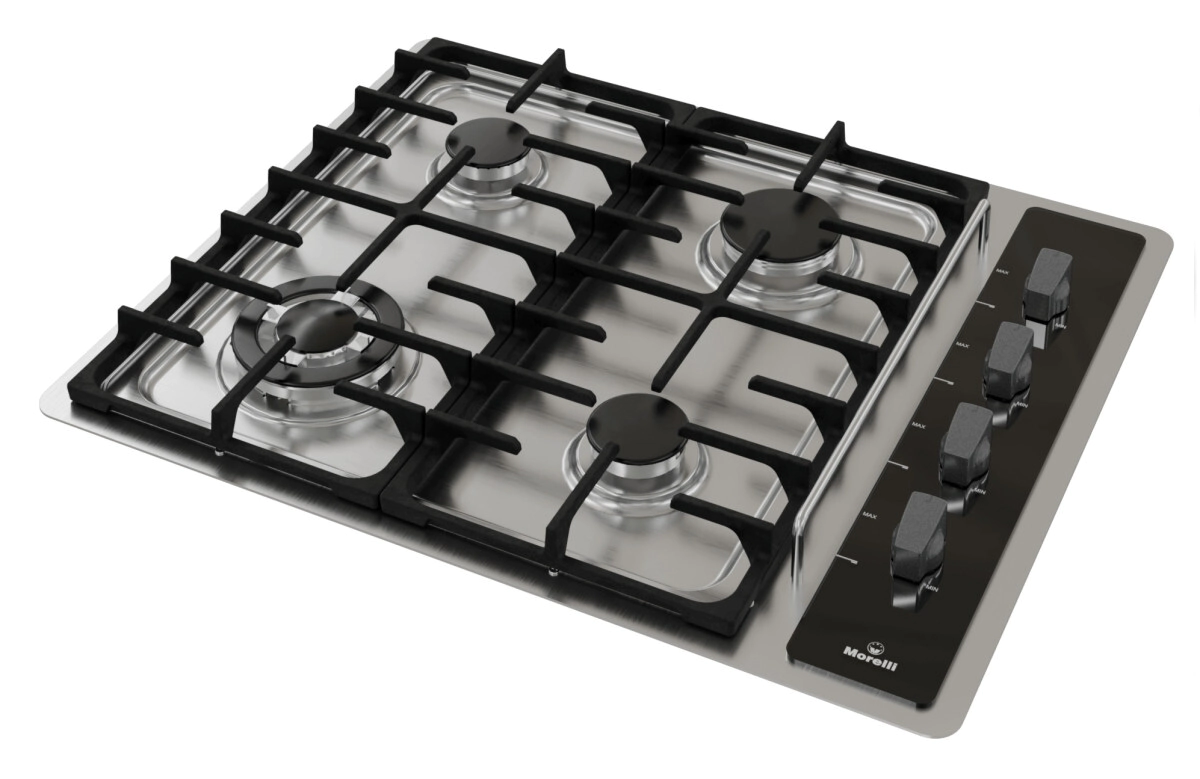 ANAFE 4 HORNALLAS PREGO 75 X 61 X 23 CM MORELLI