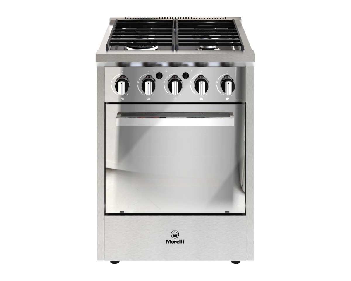 COCINA 4 HORNALLAS 600 ZAFIRA PUERTA VISOR REJA VITRIFICADA MORELLI