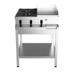 ANAFE 700 - 2 H Y PLANCHA ACERO INOXIDABLE 430 CON BASE ACERO INOXIDABLE BRAFH