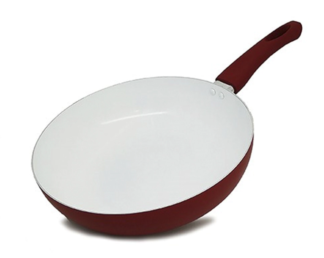 WOK N� 28 CON MANGO DE SILICONA ALUMINIO Y CERAMICA
