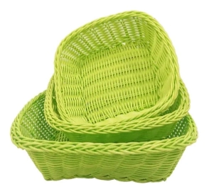 CESTA RECTANGULAR VERDE