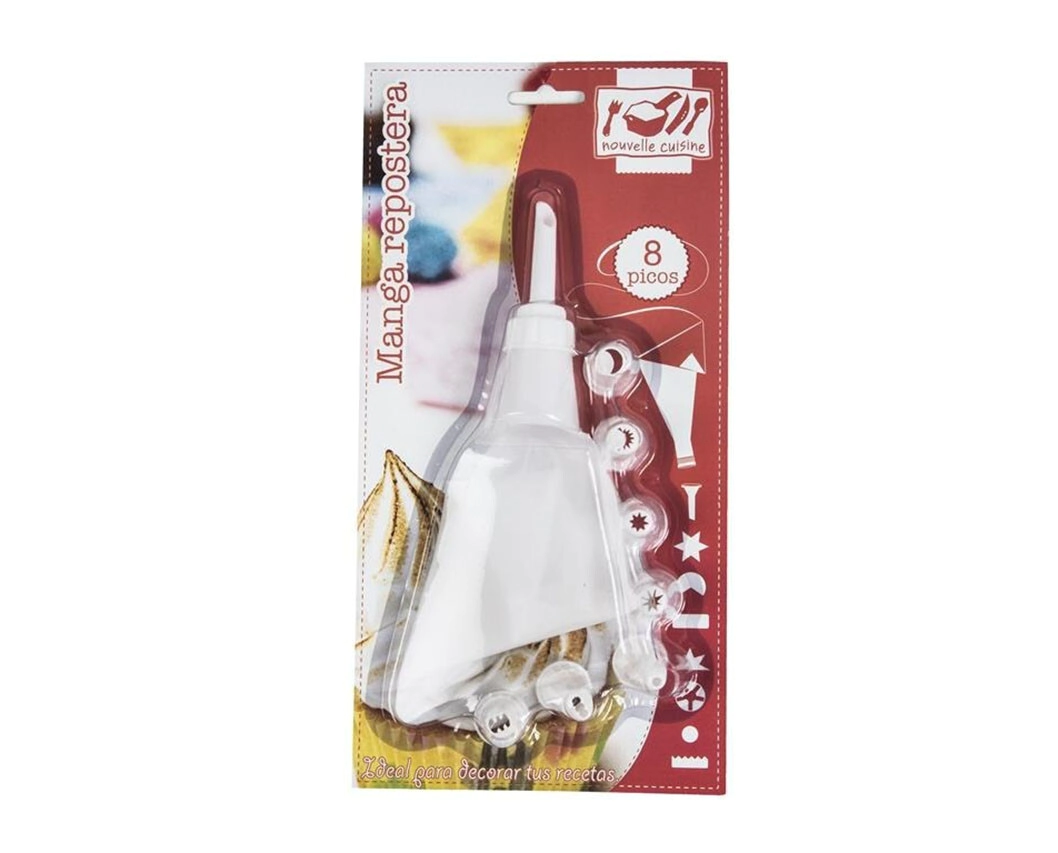 MANGA PARA DECORAR CON 8 PICOS PLASTICO