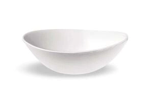 ENSALADERA CON ONDAS 25 CM BLANCA MELAMINA