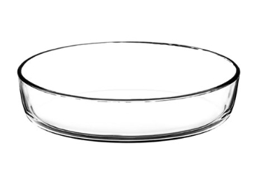 FUENTE ASADERA OVAL 26 CM VIDRIO TEMPLADO BORCAM