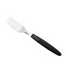 TENEDOR DE MESA IPANEMA MANGO PLASTICO NEGRO TRAMONTINA
