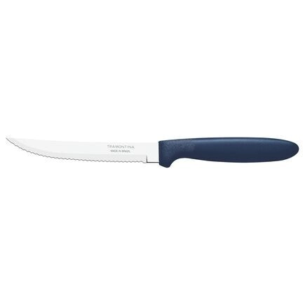 CUCHILLO DE CARNE IPANEMA MANGO PLASTICO AZUL TRAMONTINA